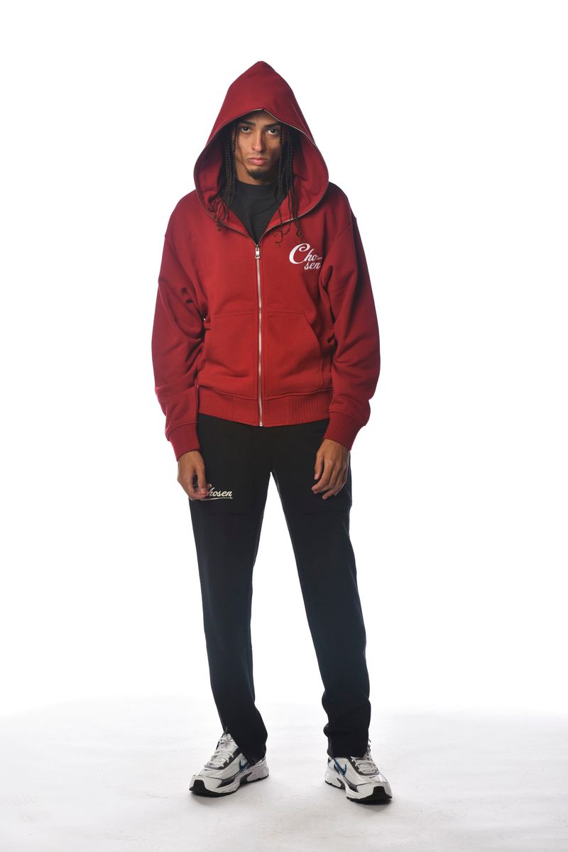 Chosen Lamb Zip Hoodie ROSEWOOD