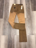 Brown Stacked Jeans