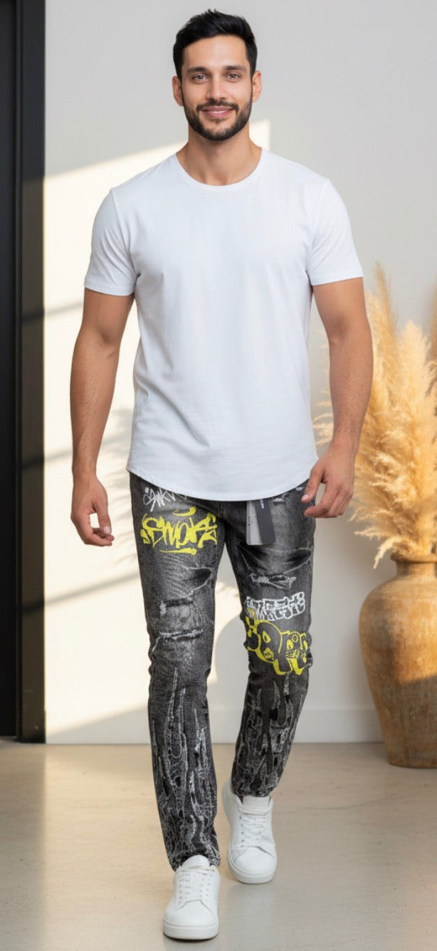 Smokerise Straight Fit Eris Gray Jeans