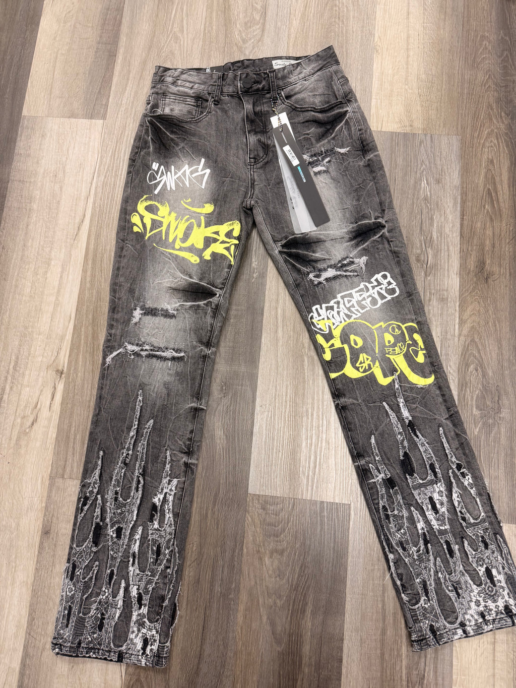 Smokerise Straight Fit Eris Gray Jeans
