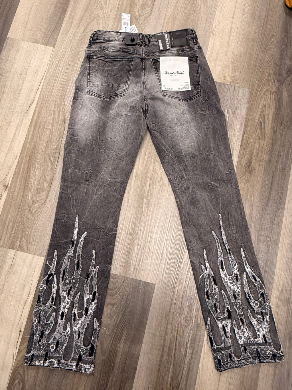 Smokerise Straight Fit Eris Gray Jeans