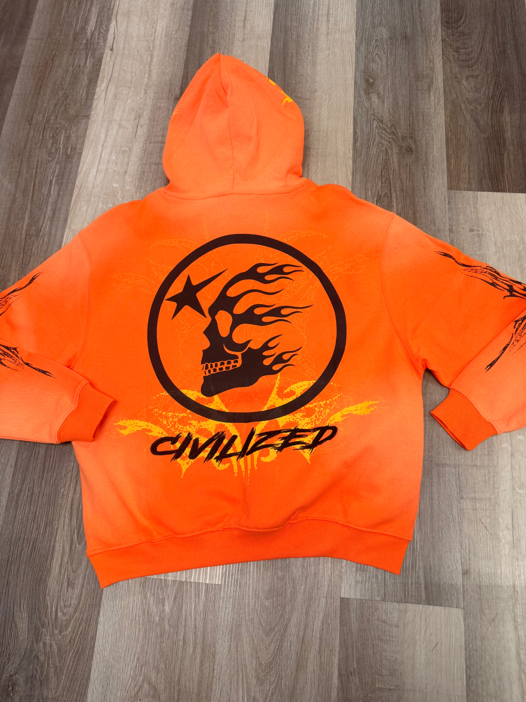 Civilized Orange Hoodie
