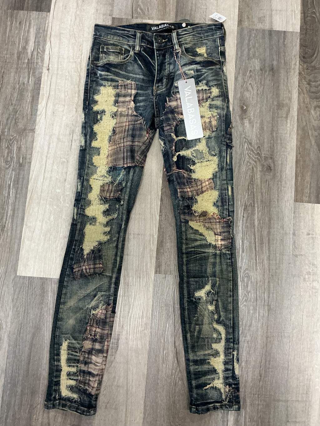 Vintage Dark Blue Size 28 Valabasas Stack Jeans