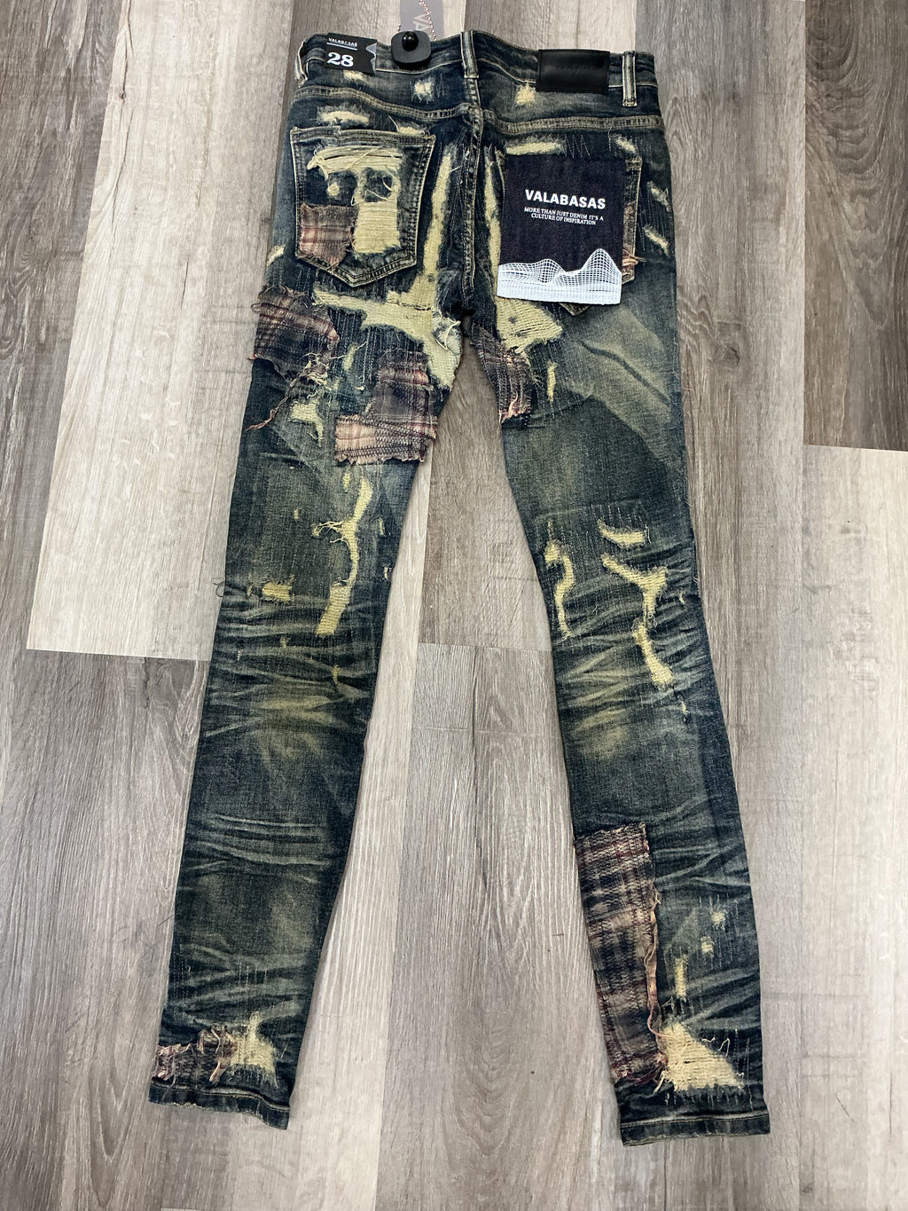 Vintage Dark Blue Size 28 Valabasas Stack Jeans